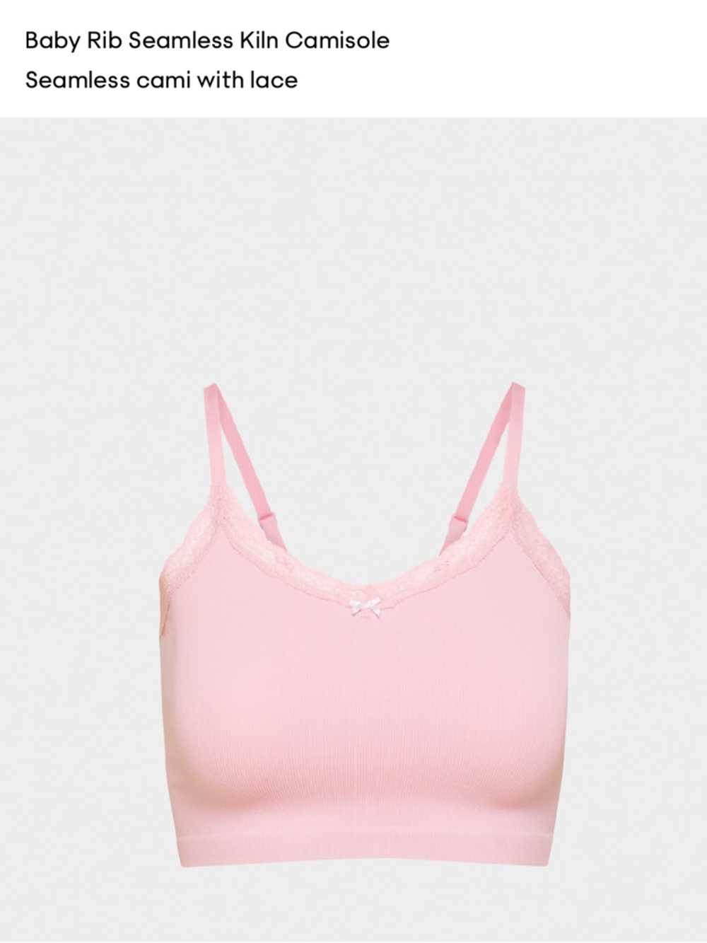 Aritzia Baby Rib Seamless Kiln Cami